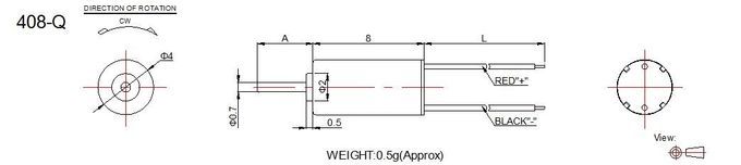 Mikro-Coreless DC-Motor 1.5v - RoHS-Material Durchmesser 3v 4mm für RC modelliert